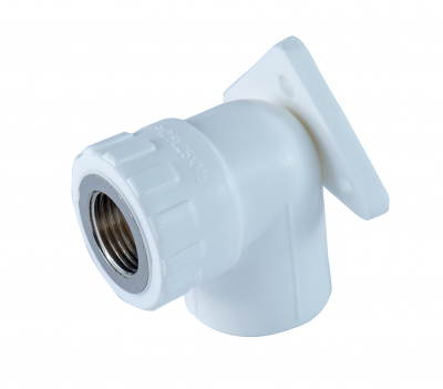 Угольник комбинированный PPR/ВР, с креплением