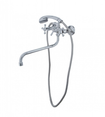 Смеситель для ванны ЭКОНОМ 201, двухвентильный, излив 30 см