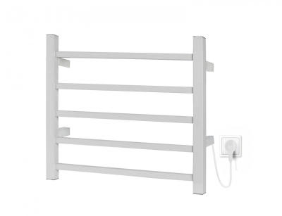Полотенцесушитель электрический I-TECH, RUMBA, 65 Вт, 53х40, белый глянцевый, прав., П5