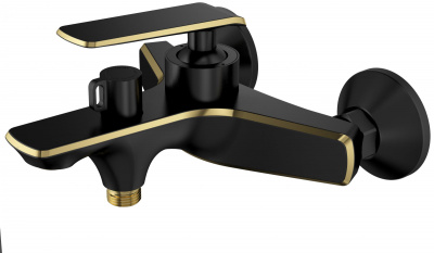 Смеситель для ванны I-TECH ANDROMEDA 20, однорычажный, черный/золото