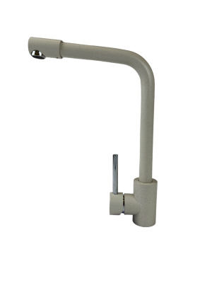 Смеситель для кухни I-TECH, ELECTRA 42, однорычажный, белый камень, гайка