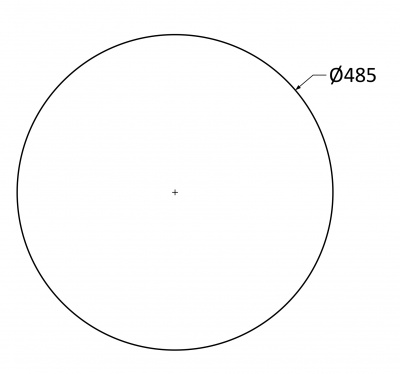 Мойка I-TECH круглая Ø500х190 кварц, песчаный берег