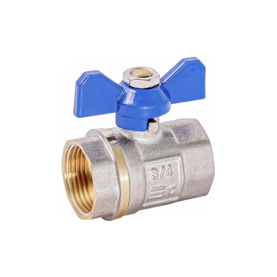 Кран шаровой Standart FF (ВР-ВР) , бабочка