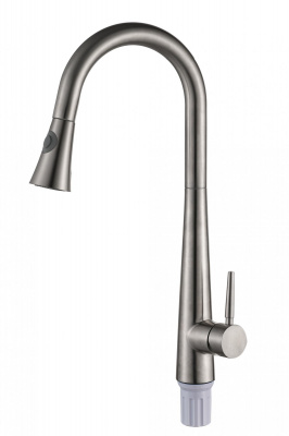 Смеситель для кухни I-TECH, ALTAIR 47, однорычажный, с выдвижной лейкой, гайка