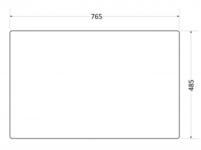 Мойка I-TECH прямоугольная с сушилкой 780x500x200 кварц, белый камень