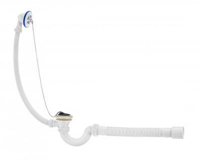 Сифон "МИНИ Элит" для ванн с пласт чашками, гофротрубой (Ø40/50)