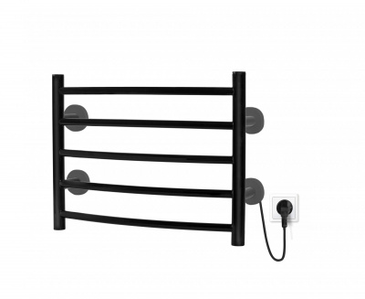 Полотенцесушитель электрический I-TECH, TANGO, 65 Вт, 53х40, черный матовый, прав., П5