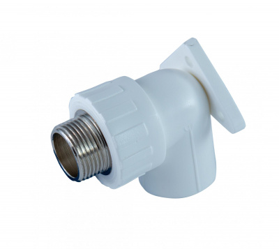 Угольник комбинированный PPR/HР, с креплением