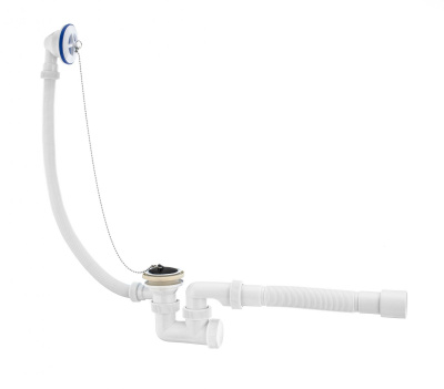 Сифон "Универсал" для ванн с пласт чашками, гофротрубой 40 Ø40/50, L800 мм