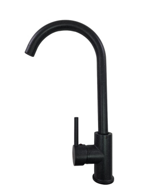 Cмеситель для кухни I-TECH, ALTAIR 48, однорычажный, черный опал, гайка