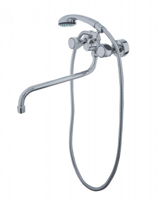 Смеситель для ванны ЭКОНОМ 204, двухвентильный, излив 30 см