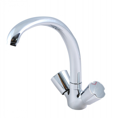 Смеситель для кухни ЭКОНОМ 406, двухвентильный, шпилька