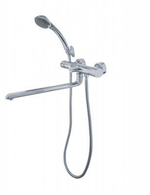 Смеситель для ванны I-TECH, DELPHINUS 20, двухвентильный, излив 30 см