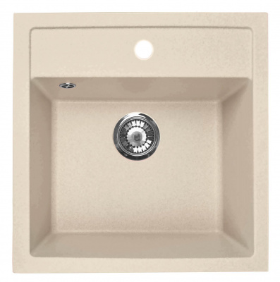 Мойка I-TECH квадратная 510х515х190 кварц, песчаный берег